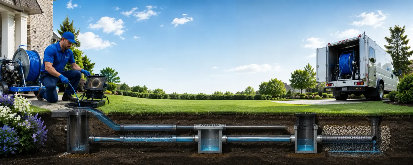 Outdoor drain cleaning information for Baker, LA
